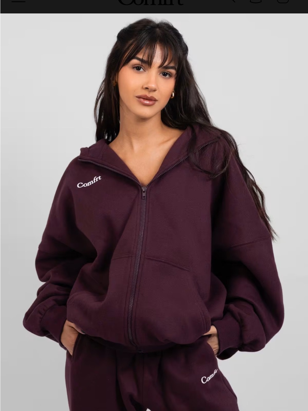 Comfrt Zip Up Hoodie